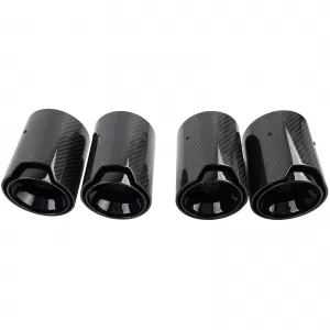 4x carbon exhaust tips tailpipes suitable for BMW M2 F87 M3 F80 M4 F82 F83-image-6326630