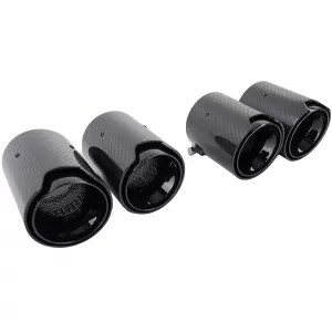 4x carbon exhaust tips tailpipes suitable for BMW M2 F87 M3 F80 M4 F82 F83-image-6326631