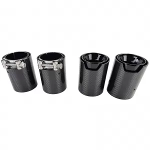 4x carbon exhaust tips tailpipes suitable for BMW M2 F87 M3 F80 M4 F82 F83-image-6326634