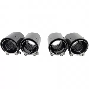 4x carbon exhaust tips tailpipes suitable for BMW M2 F87 M3 F80 M4 F82 F83-image-6326635