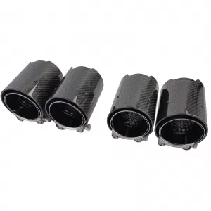 4x carbon exhaust tips tailpipes suitable for BMW M5 F10 M6 F12 F13 F06-image-6326642