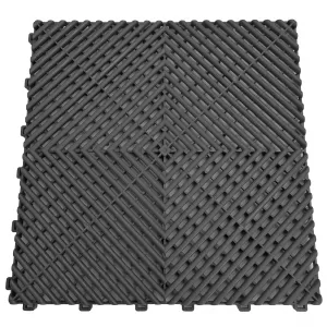 RAMROXX Performance Floor Tiles Garage Floor Floor 2.8mx5.6m Grey Pink Set2-image-6326667