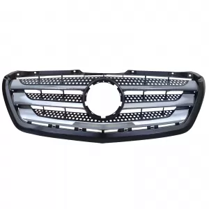 Radiator grille with chrome + frame fits Mercedes Sprinter W906 Facelift 2013–18-image-6326701