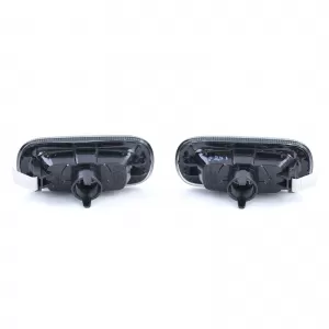 Clear glass side indicators smoke black pair for Audi A3 8P A4 8E B7 A6 4F C6-image-6326747