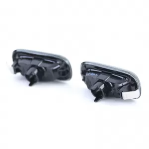 Clear glass side indicators smoke black pair for Audi A3 8P A4 8E B7 A6 4F C6-image-6326749