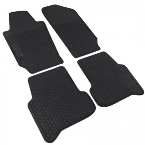 Car Rubber Floor Mats Black Premium Set for VW Polo 6R 6C 09-17-image-6326751