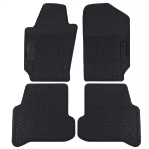 Car Rubber Floor Mats Black Premium Set for VW Polo 6R 6C 09-17-image-6326758