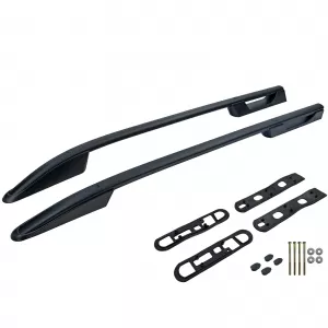 Black aluminum roof rails retrofit suitable for VW Amarok I 2010-2022-image-6326798