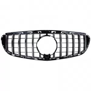 Sport grille black chrome fits for Mercedes E W212 S212 Facelift 13-16-image-6326814