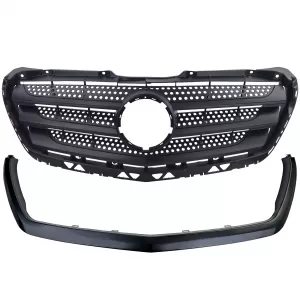Radiator grille with frame fits Mercedes Sprinter W906 Facelift 2013–2018-image-6326869