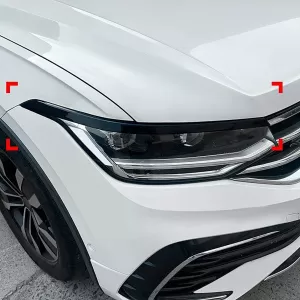 Headlight Covers Gloss Black for VW Tiguan AD1 Facelift 2020-2024-image-6326880
