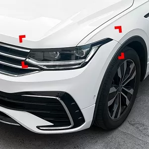 Headlight Covers Gloss Black for VW Tiguan AD1 Facelift 2020-2024-image-6326881