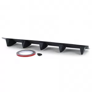 Universal Diffuser Attachment 5 Fins Gloss Black ABS Rear Extension Tuning-image-6327009