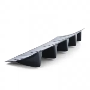 Universal Diffuser Attachment 5 Fins Gloss Black ABS Rear Extension Tuning-image-6327011