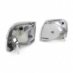 Clear glass front indicator turn signal set for VW Bus T4 GP Caravelle Multivan 1996-2003-image-6327034
