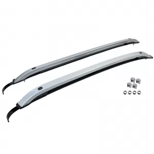 Aluminum roof rack roof rail silver fits VW Amarok II from 2022-image-6327063