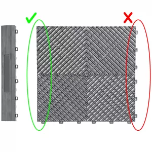 Bevel 40cm geeignet für das Klicksystem für Fliesen grau-image-6327186