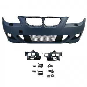 Sport body kit front rear bumper side skirts fits 5 Series BMW E60 sedan 03-07-image-6327217