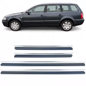 Set de benzi decorative pentru uși, 4 piese, Highline, potrivit pentru VW Passat 3BG B5 2000-2005