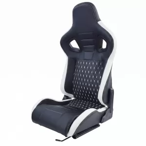Sports seat Route Black White Sim Rig Racing Racing Simulator Gaming Seat-image-6327304