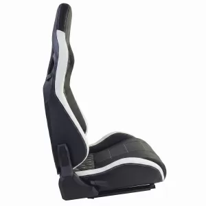 Sports seat Route Black White Sim Rig Racing Racing Simulator Gaming Seat-image-6327305