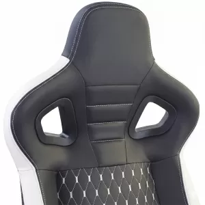 Sports seat Route Black White Sim Rig Racing Racing Simulator Gaming Seat-image-6327306