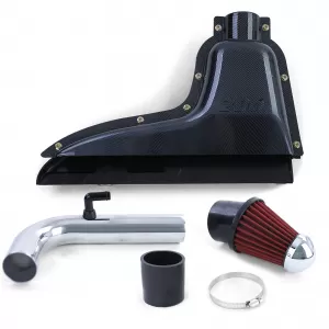 Sport air filter airbox intake carbon look for Peugeot 206 1.1 1.4 1.6 1998-2007-image-6327328