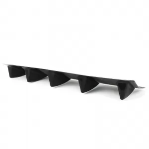 Universal Diffuser Attachment 5 Fins Black ABS Rear Add-on Tuning-image-6327393