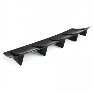 Universal Diffuser Attachment 5 Fins Black ABS Rear Add-on Tuning-image-6327394
