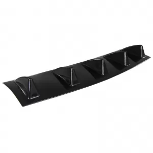 Universal Diffuser Attachment 5 Fins Black ABS Rear Add-on Tuning-image-6327396