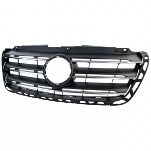 Front radiator grille with chrome slats for Mercedes Sprinter W907 W910 2018-2024-image-6327452