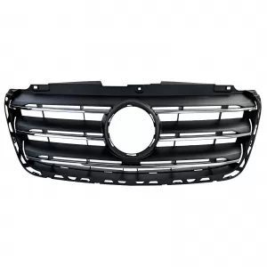 Front radiator grille with chrome slats for Mercedes Sprinter W907 W910 2018-2024-image-6327453