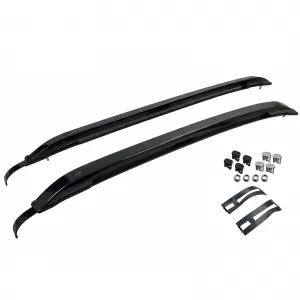 Black aluminum roof rails retrofit suitable for Ford Ranger T9 from 2023-image-6327540