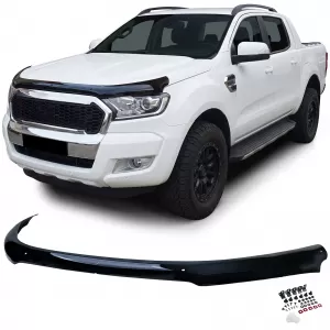 Bonnet Protector Stone Chip Shield Black for Ford Ranger T7 T8 2015-2022