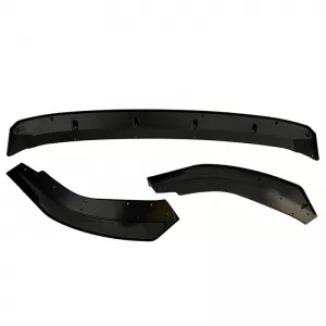 Front Spoiler suitable for VW Golf VIII (8) 21+ Standard Bumper Black Color From Abs Plastic 3 Pieces-image-6327700