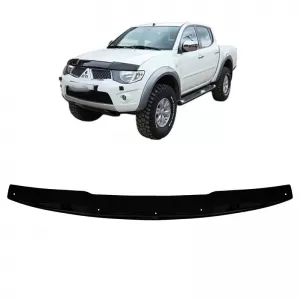 Deflector de capotă potrivit pentru Mitsubishi L200 2006-2014 Culoare neagră