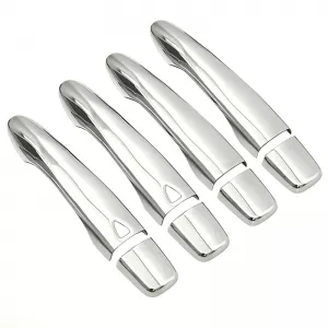 Chrome Door Handle Covers Steel suitable for Nissan Qashqai J11 14-20 E-Key Set 8 Pcs