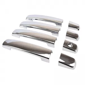 Chrome Door Handle Covers Steel suitable for Nissan Qashqai J10 07-14 Set 8 Pcs