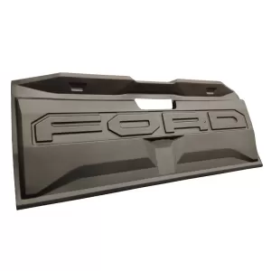 Rear Truck Door Protector suitable for Ford Ranger 2015+ Big From Abs Plastic Black