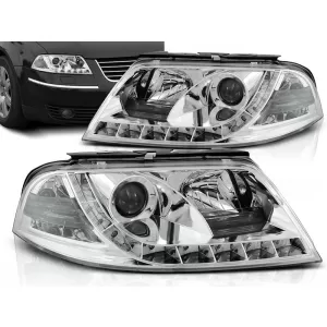 HEADLIGHTS DAYLIGHT CHROME fits VW PASSAT 3BG 09.00-03.05