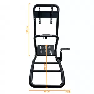 Sim Racing Komplett-Set Stahlrohr 50mm Cockpit Sim Rig inkl. Sportsitz Schwarz-image-6327952