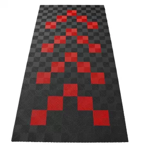 image-0-Plăci de podea RAMROXX Performance pentru garaj 2.8mx5.6m Gri Roșu Set1