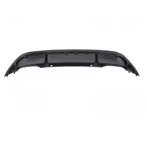 Rear Bumper Diffuser suitable for VW Golf VII (7) 13-17 R-Look for Normal & GTI Bumper with 2 Double Exhaust Left & Right Glossy Black from ABS Plastic 1pc-image-6328139
