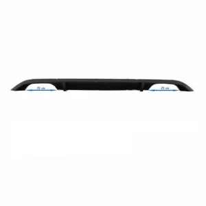 Rear Bumper Diffuser suitable for VW Golf VII (7) 13-17 R-Look for Normal & GTI Bumper with 2 Double Exhaust Left & Right Glossy Black from ABS Plastic 1pc-image-6328140