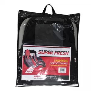 Seat Front Cushions Towel Super Fresh Black-Gray 2 Pieces
