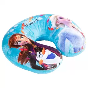 Travel Neck Pillow suitable for Kids Anna / Elsa / Olaf Frozen The Movie 27cm x 23cm Blue 1 Piece-image-6328392