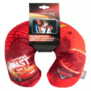 Travel Neck Pillow suitable for Kids Cars McQueen Lightning Fast 27cm x 23cm Blue 1 Piece-image-6328402