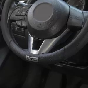 Steering Wheel Cover Black / Red Sparco Medium 38cm
