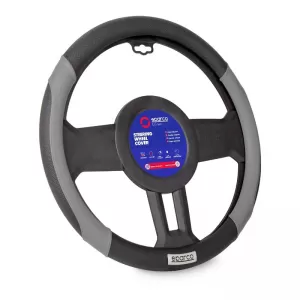 Steering Wheel Cover suitable for Black / Grey Sparco Medium 38cm
