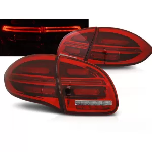 LED TAIL LIGHTS RED WHITE fits PORSCHE CAYENNE 10-15